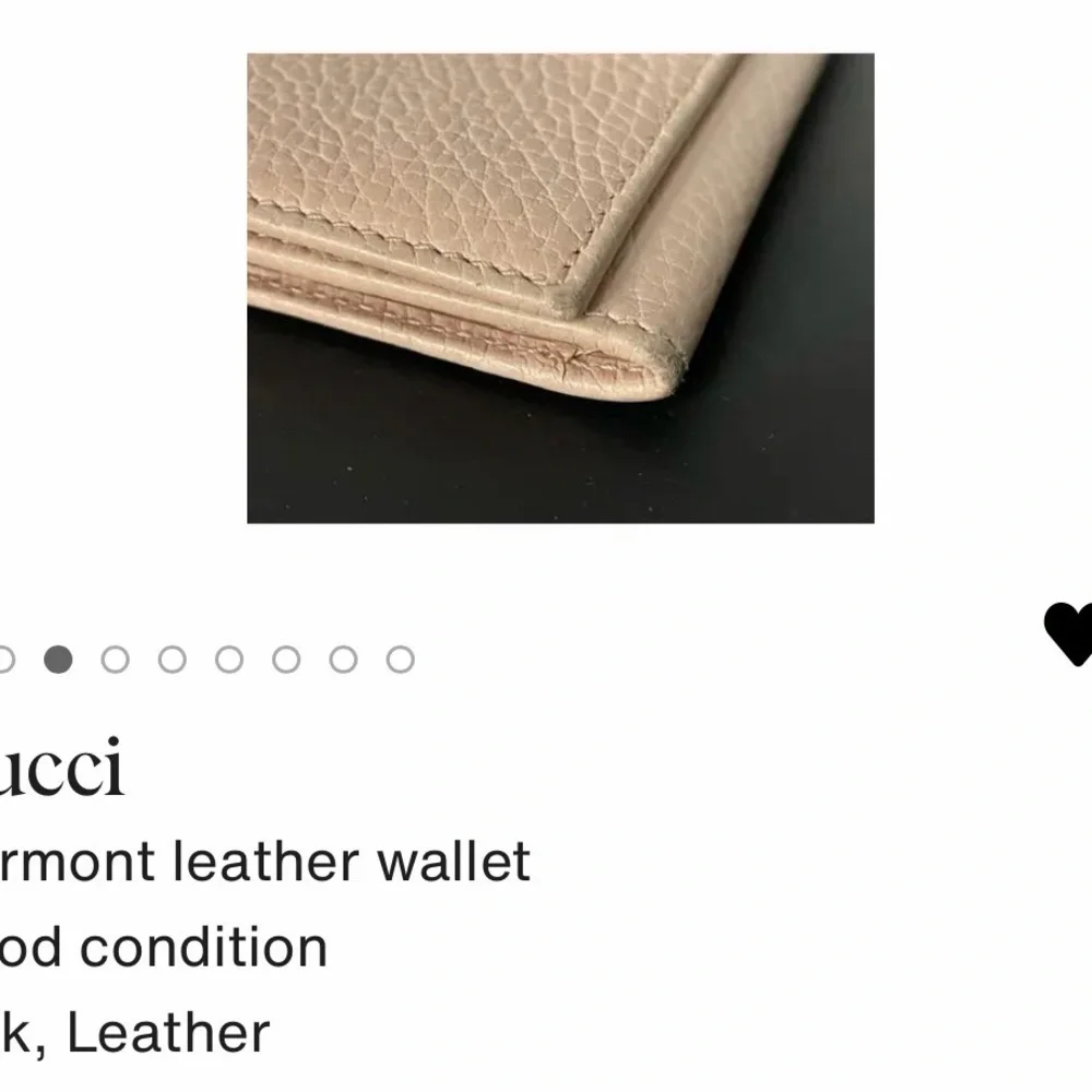 Gucci Marmont Pink Leather card holder mini - Picture 5 of 9